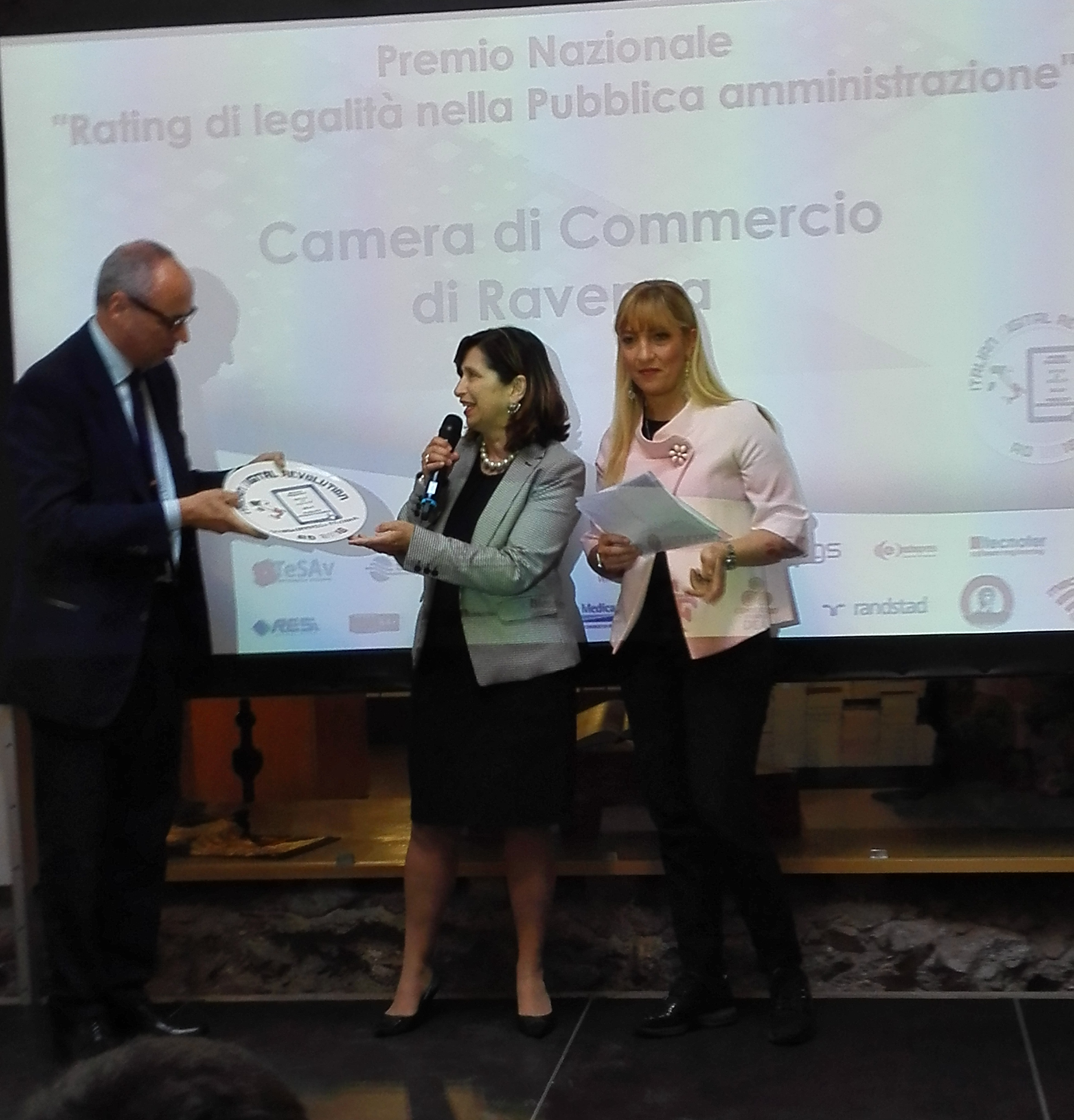 Il primo "Premio Rating di Legalità delle Pubbliche Amministrazioni" alla Camera di commercio di Ravenna